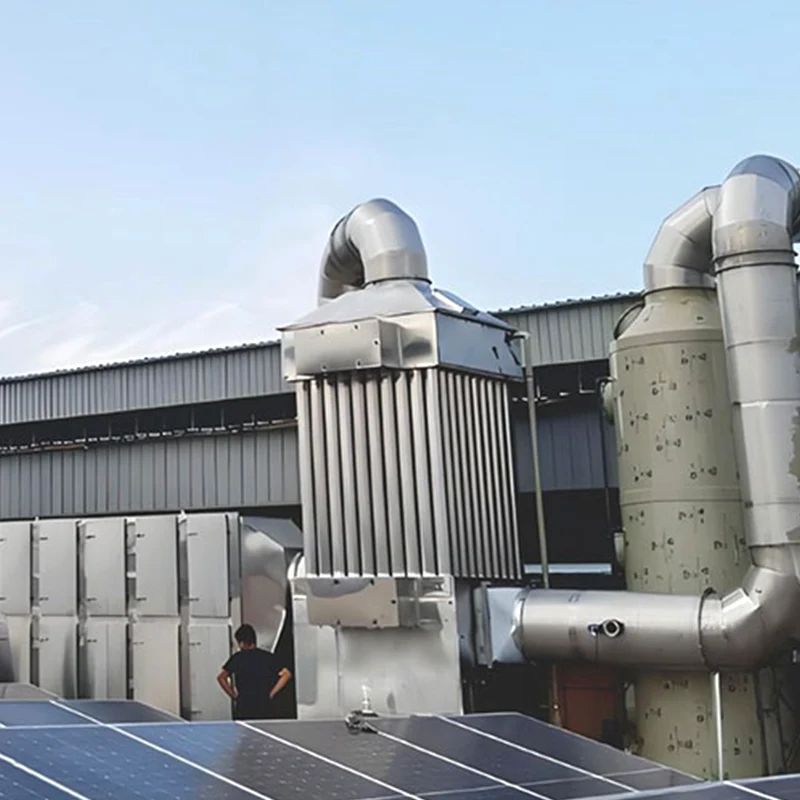 Wie werden organische Abgase einer Wärmeturbine behandelt?